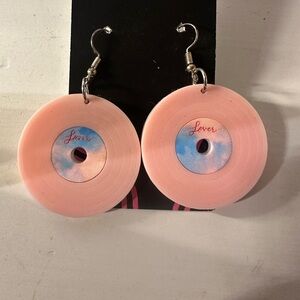Lover Vinyl Dangly Earrings